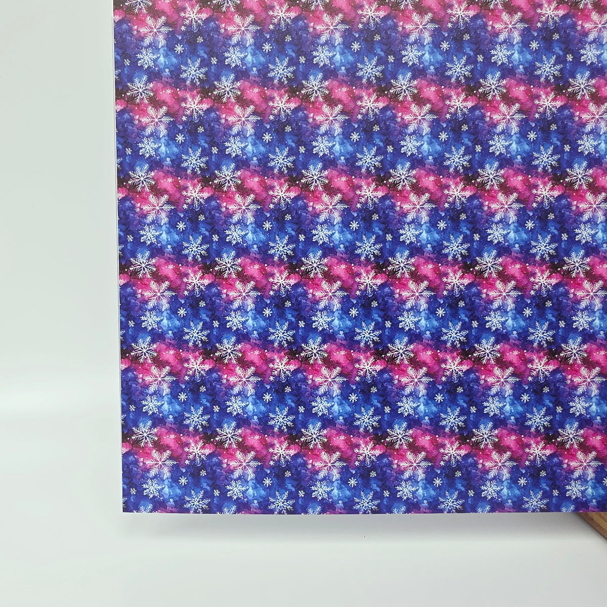 PatternPly® Full Coverage Northern Lights Snowflakes MICRO sheet showing the pattern