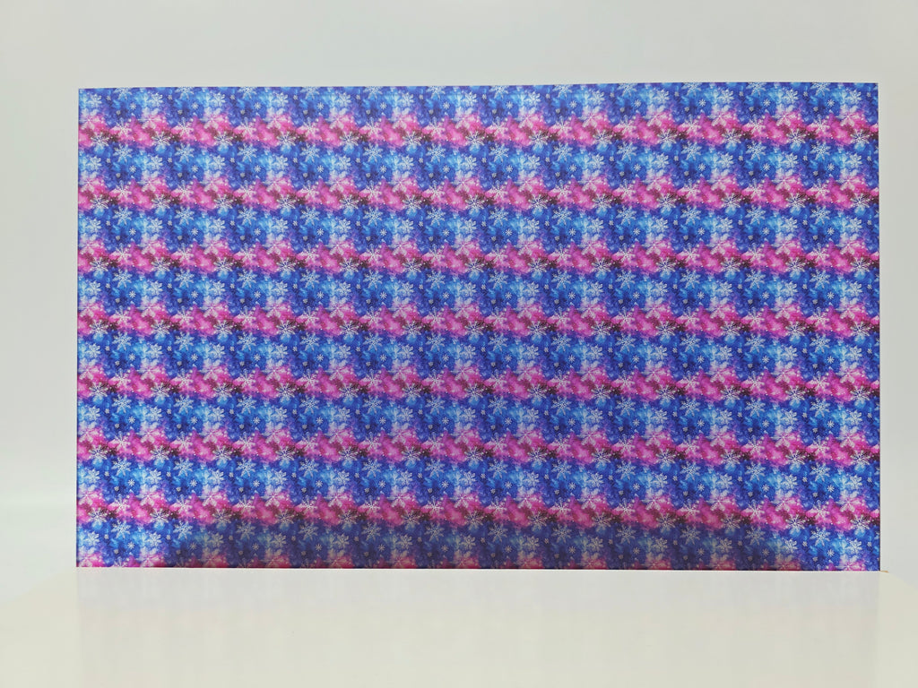 PatternPly® Transparent Micro Northern Lights Snowflakes product photo 2