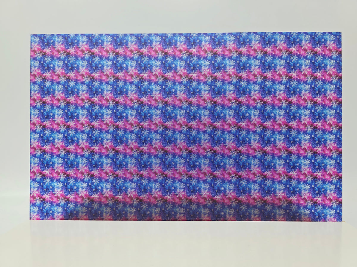 PatternPly® Transparent Micro Northern Lights Snowflakes product photo 2