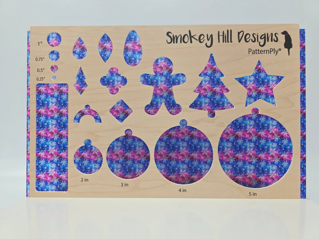 PatternPly® Transparent Micro Northern Lights Snowflakes product photo 3
