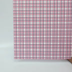 PatternPly® Full Coverage Pink and Green Plaid MICRO sheet showing the pattern