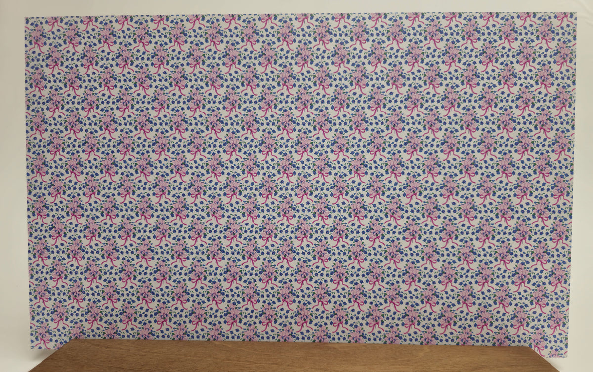 PatternPly® Full Coverage Micro Coquette Floral Bouquet Pink Bows product photo 3