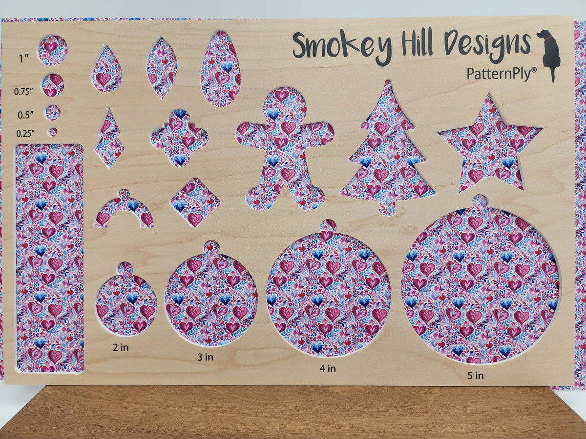 PatternPly® Full Coverage Micro Pink and Teal Hearts product photo 2