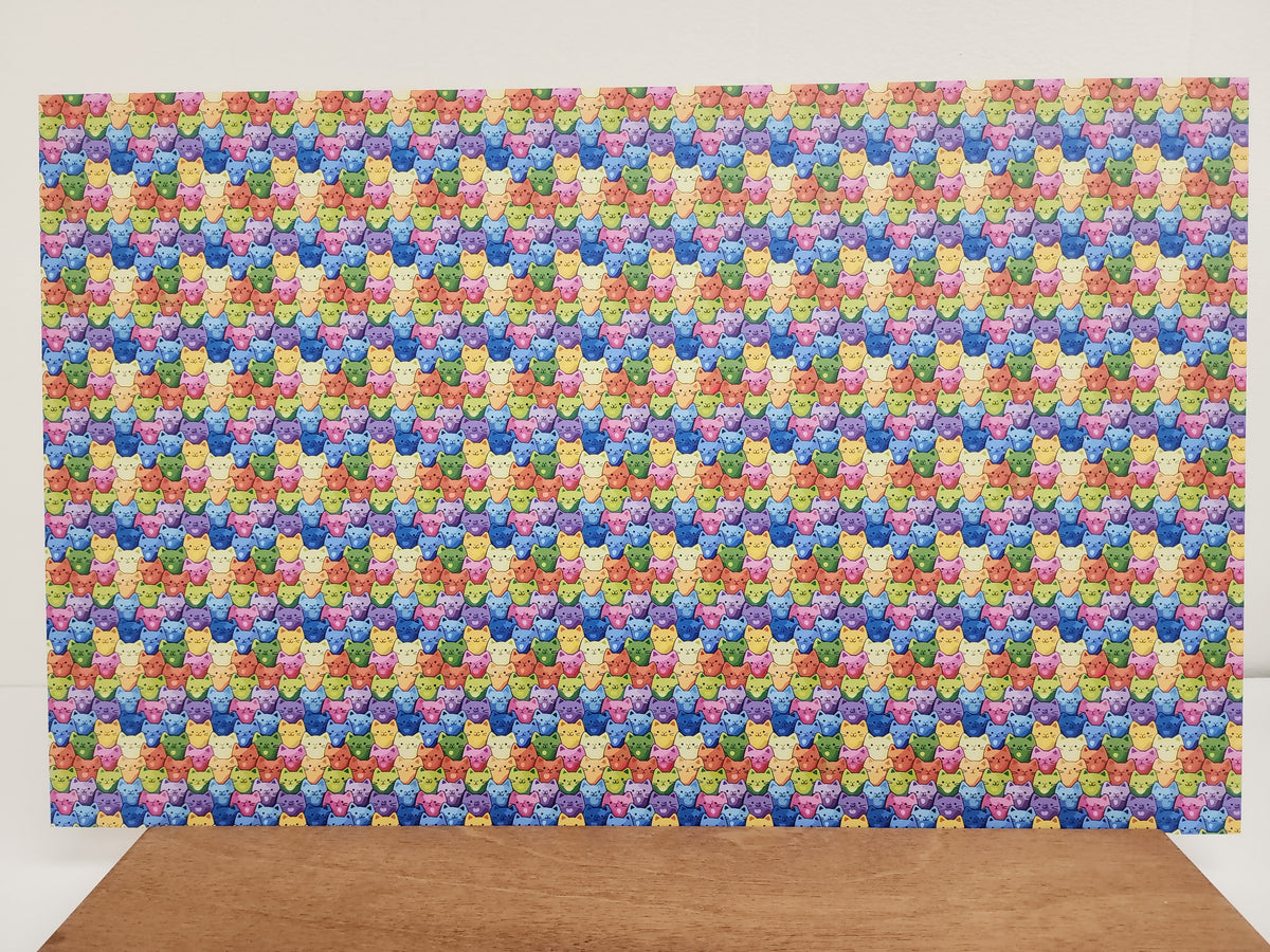 PatternPly® Full Coverage Micro Rainbow Cats product photo 3