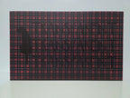 PatternPly® Transparent MICRO Red and Green Tartan Plaid sheet showing the pattern
