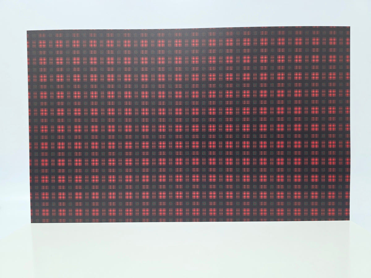 PatternPly® Full Coverage Red and Green Tartan Plaid MICRO product photo 2