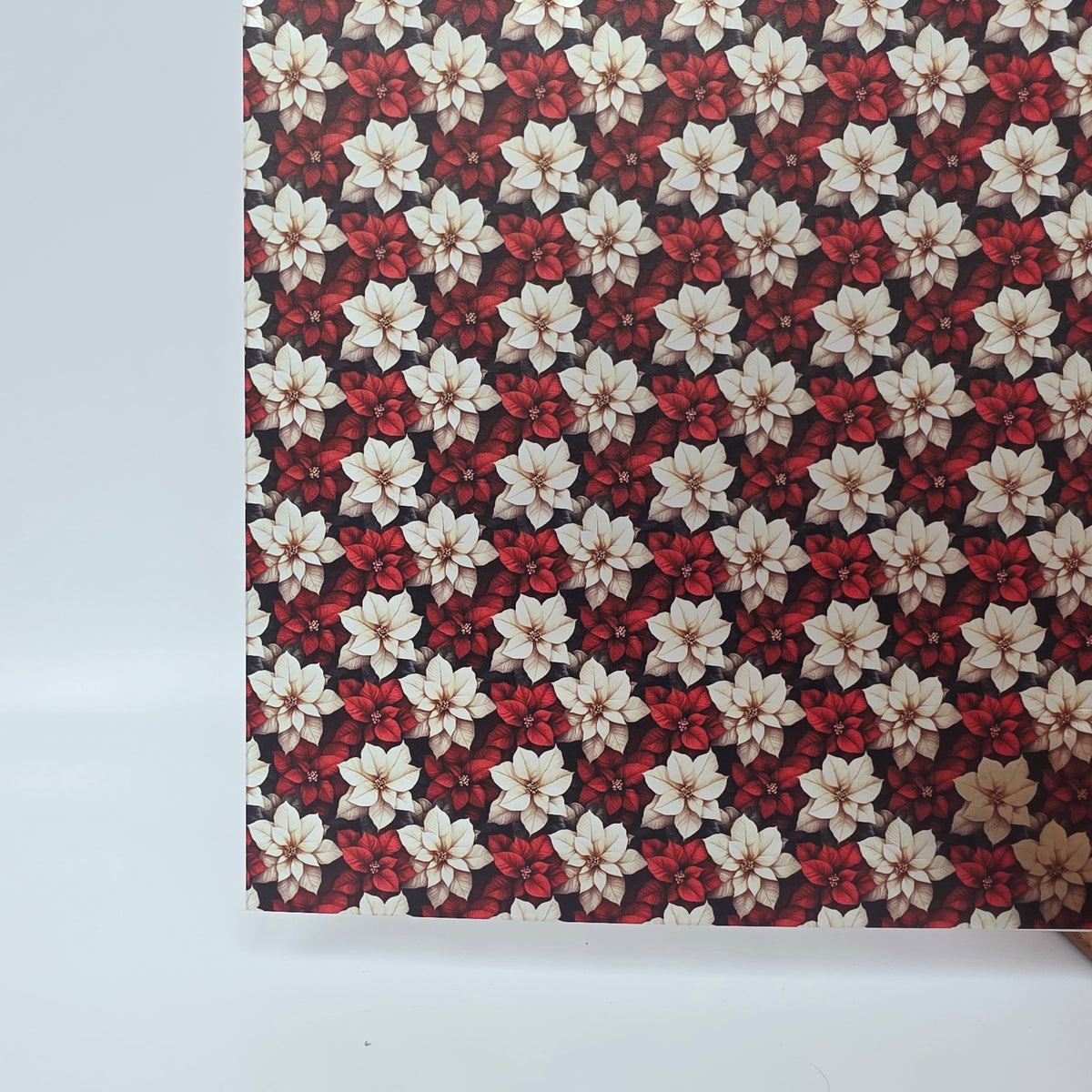 PatternPly® Transparent MICRO Red and White Poinsettia product photo 4