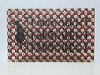 PatternPly® Transparent MICRO Red and White Poinsettia sheet showing the pattern