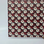 PatternPly® Full Coverage Red and White Poinsettia Micro sheet showing the pattern