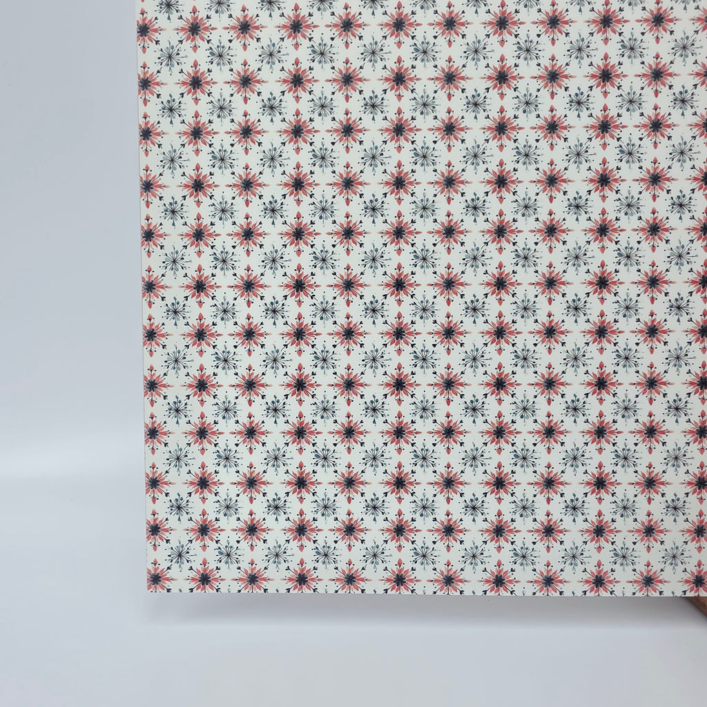 PatternPly® Full Coverage Shabby Snowflakes MICRO sheet showing the pattern