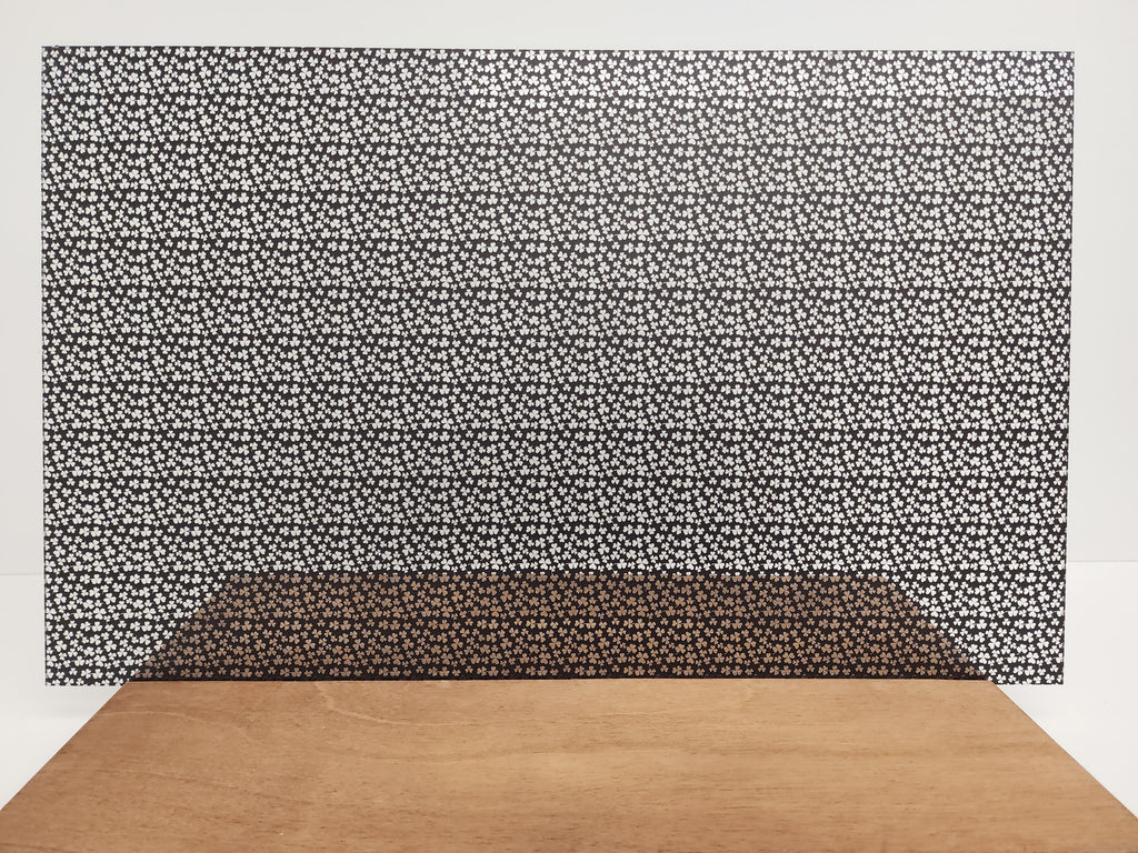 PatternPly® Scattered Micro Shamrocks BLACK product photo 3