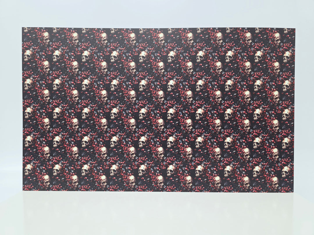 PatternPly® Full Coverage Skulls and Mistletoe
