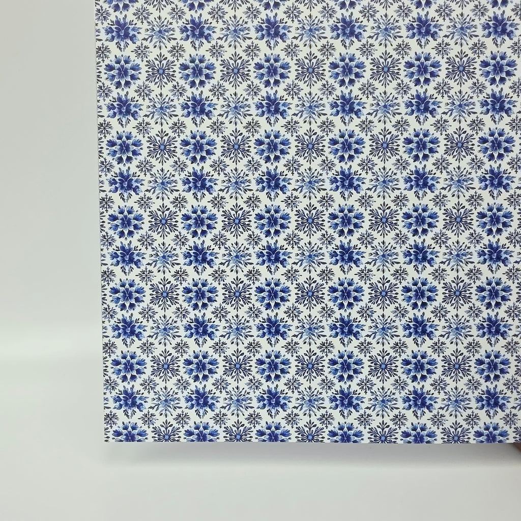 PatternPly® Full Coverage Chinoiserie Snowflakes MICRO sheet showing the pattern