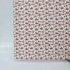 PatternPly® Full Coverage Snowy Gingerbread Village MICRO sheet showing the pattern