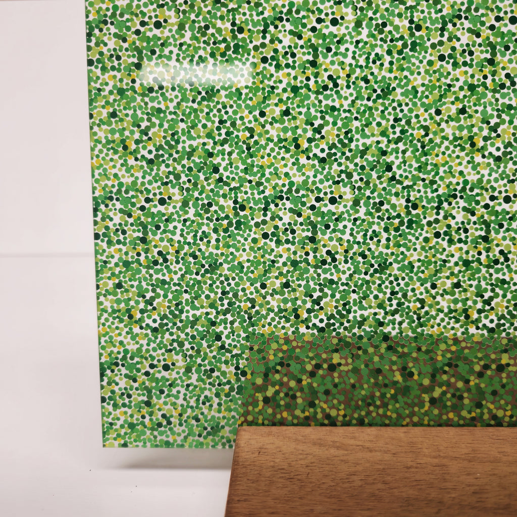 PatternPly® Scattered Micro St. Patrick's Dots sheet showing the pattern