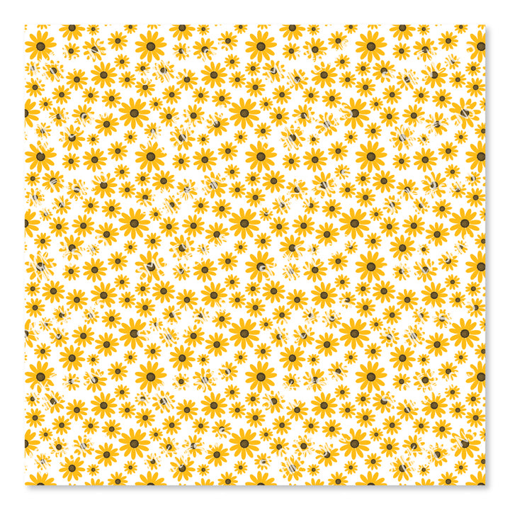 PatternPly® Scattered Golden Sunflower Micro