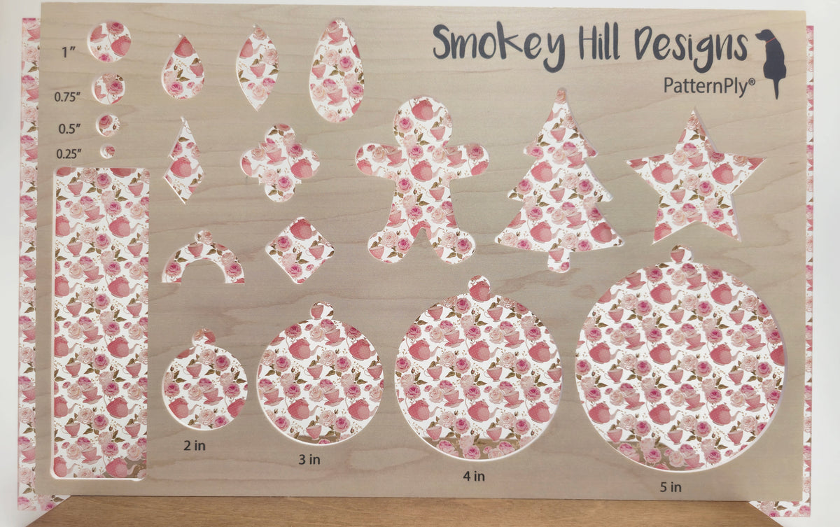PatternPly® Scattered Micro Teapots and Roses product photo 2