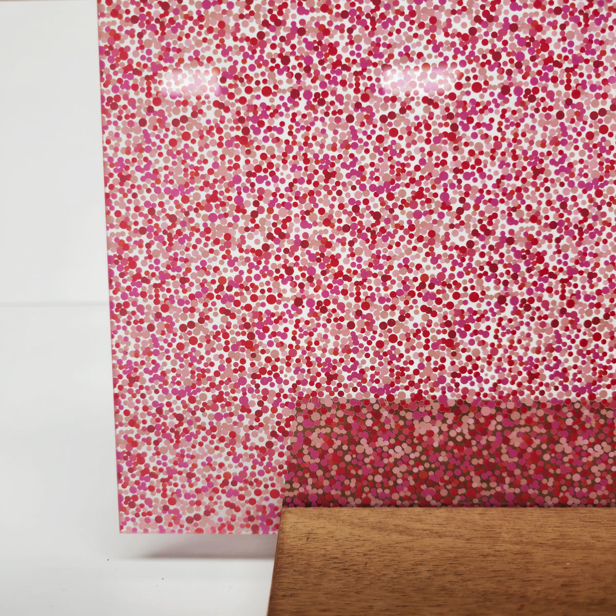 PatternPly® Scattered Micro Valentine's Dots sheet showing the pattern