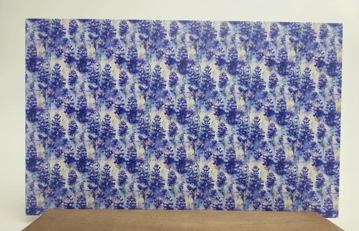 PatternPly® Full Coverage Mini Watercolor Bluebonnets product photo 3