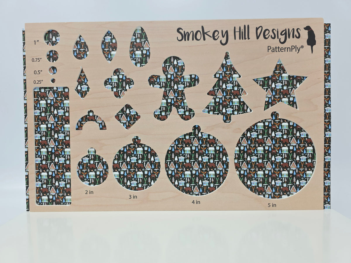 PatternPly® Full Coverage Woodland Christmas on Green MICRO product photo 3
