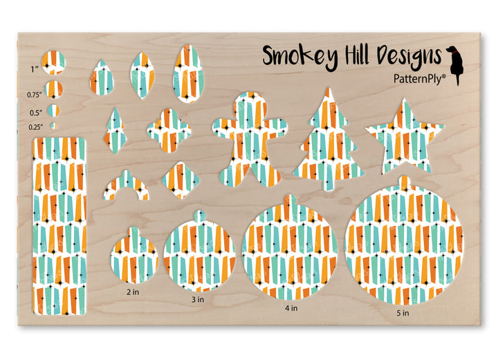 PatternPly® Scattered MidCentury Geometric