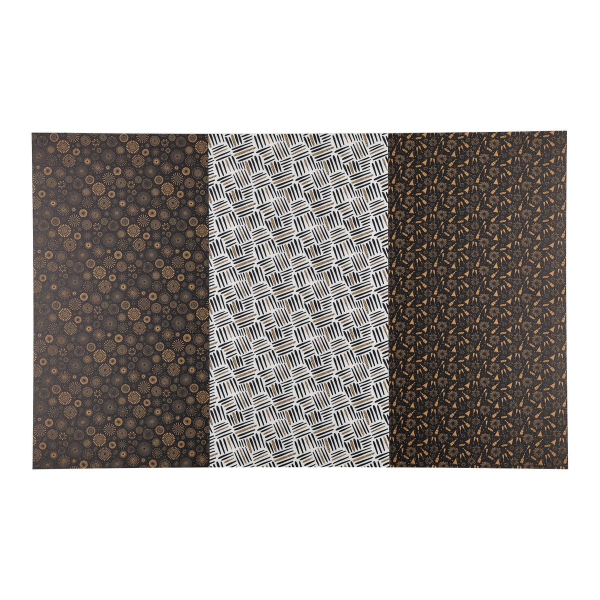 PatternPly® Full Coverage Midnight Party Trio sheet showing the pattern