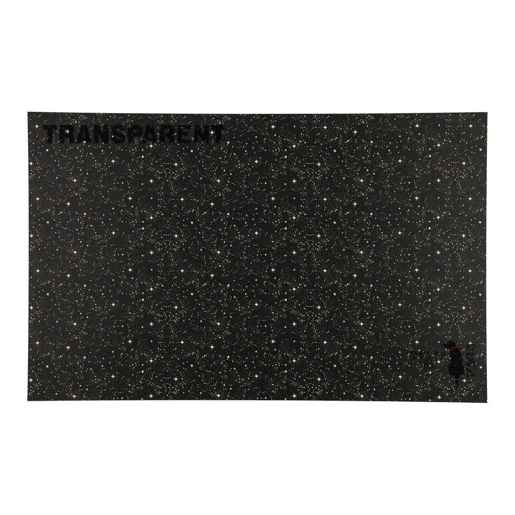 PatternPly® Transparent Midnight Stardust sheet showing the pattern