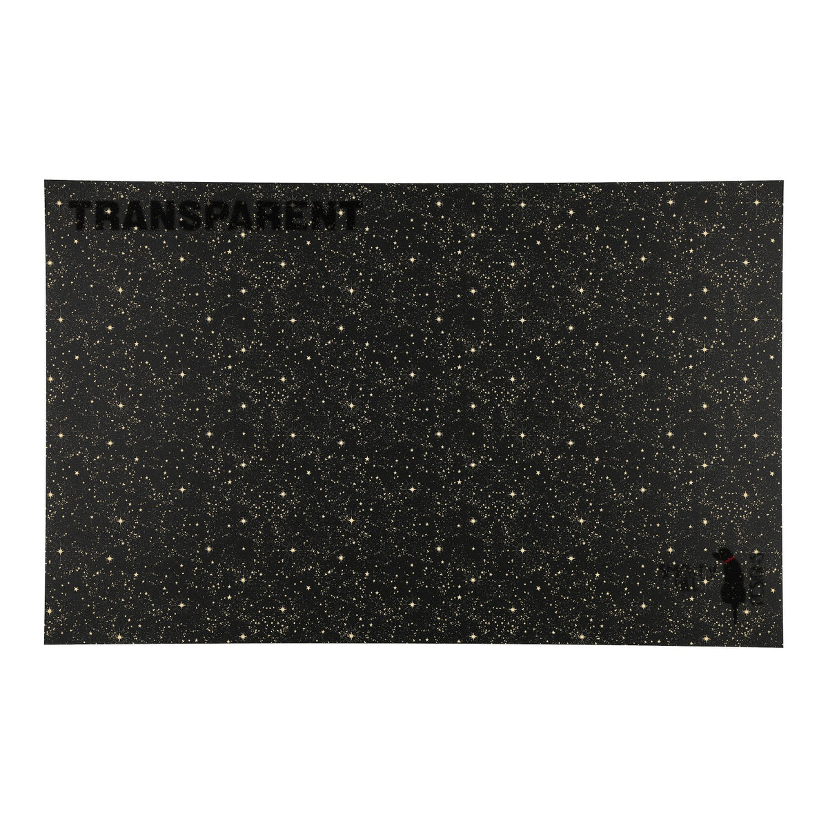 PatternPly® Transparent Midnight Stardust sheet showing the pattern