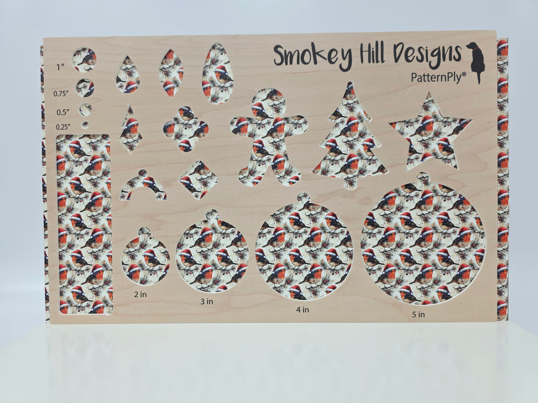 PatternPly® Full Coverage Christmas Birds MICRO