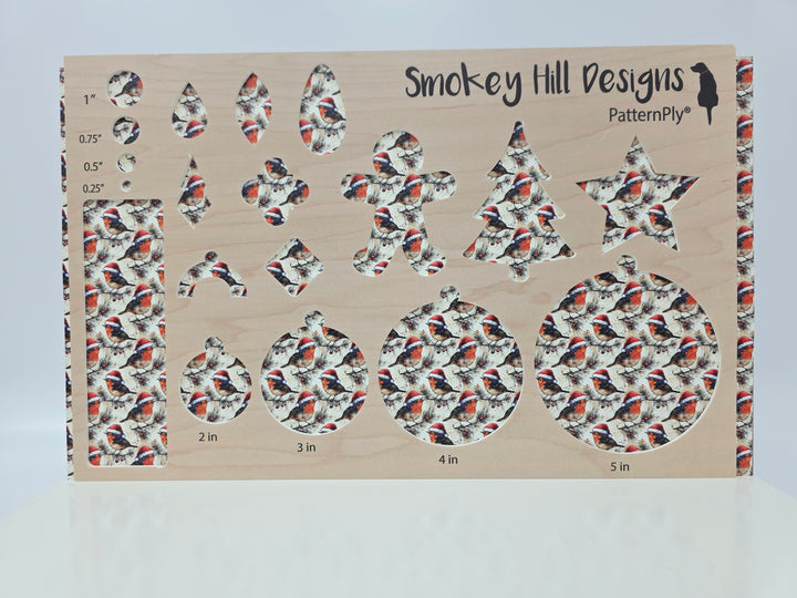 PatternPly® Full Coverage Christmas Birds MICRO