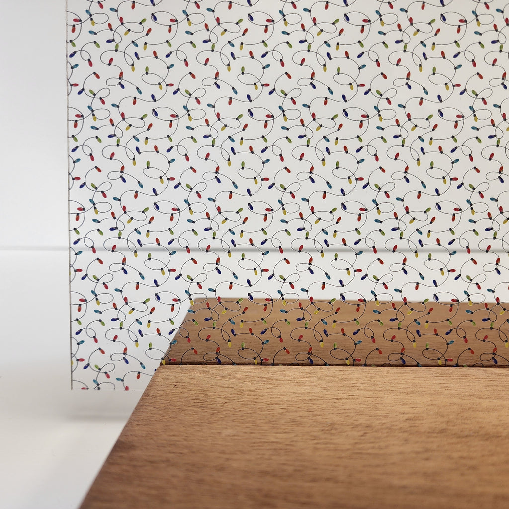 PatternPly® Scattered Micro Swirling Christmas Lights sheet showing the pattern