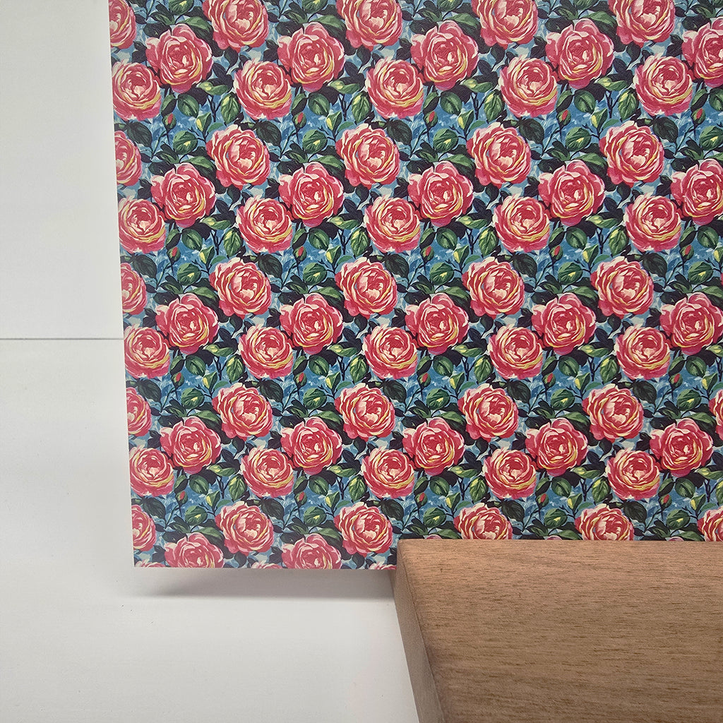PatternPly® Full Coverage Mini Farmhouse Roses sheet showing the pattern