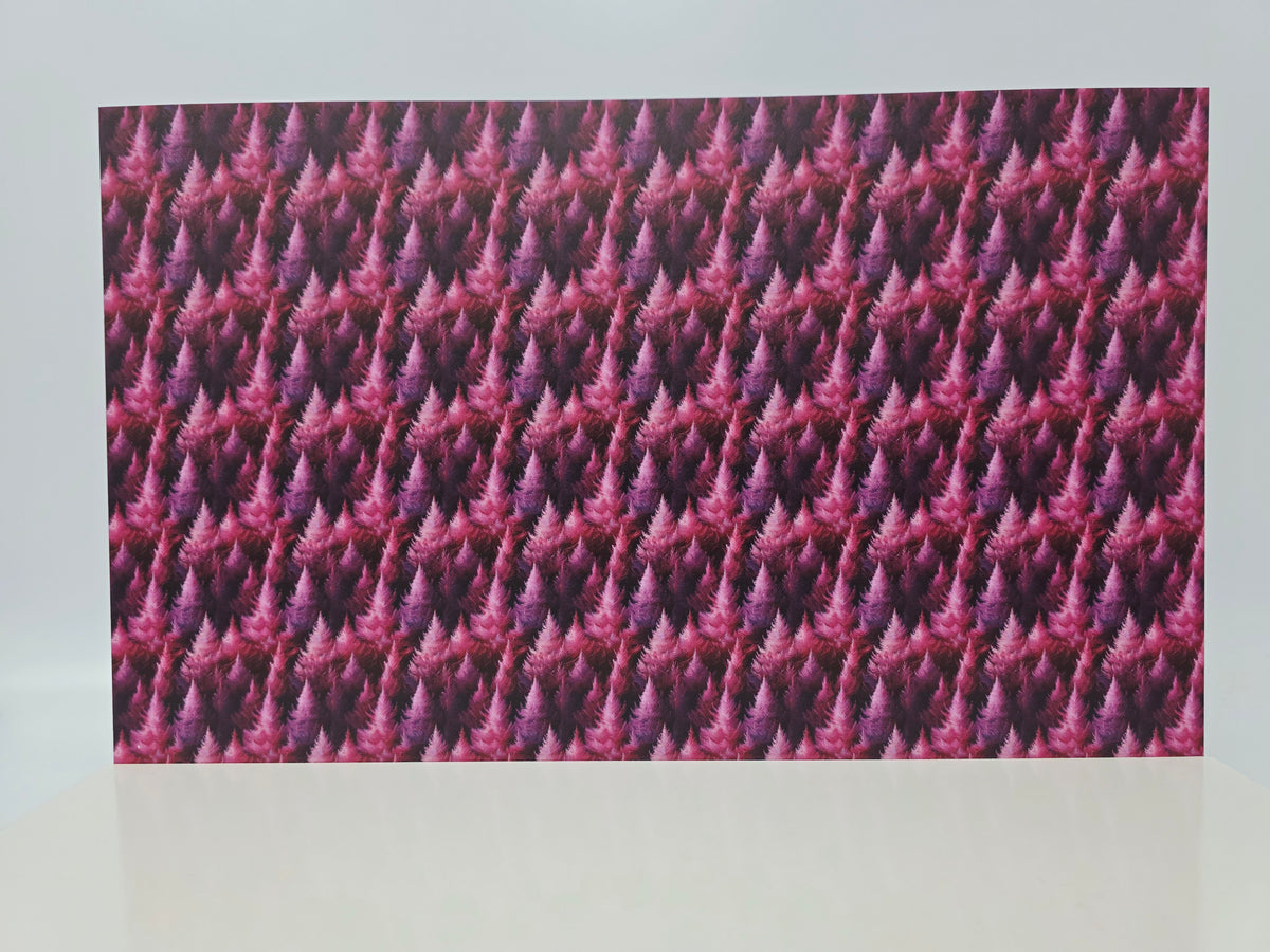 PatternPly® Full Coverage Feathery Magenta Trees MICRO product photo 2