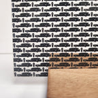 PatternPly® Scattered Hearses and Coffins sheet showing the pattern