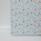 PatternPly® Full Coverage Nutcrackers and Ballerinas on Blue MICRO sheet showing the pattern
