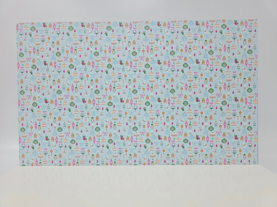 PatternPly® Full Coverage Nutcrackers and Ballerinas on Blue MICRO