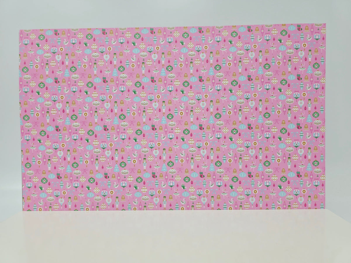 PatternPly® Full Coverage Nutcrackers and Ballerinas on Pink MICRO product photo 2
