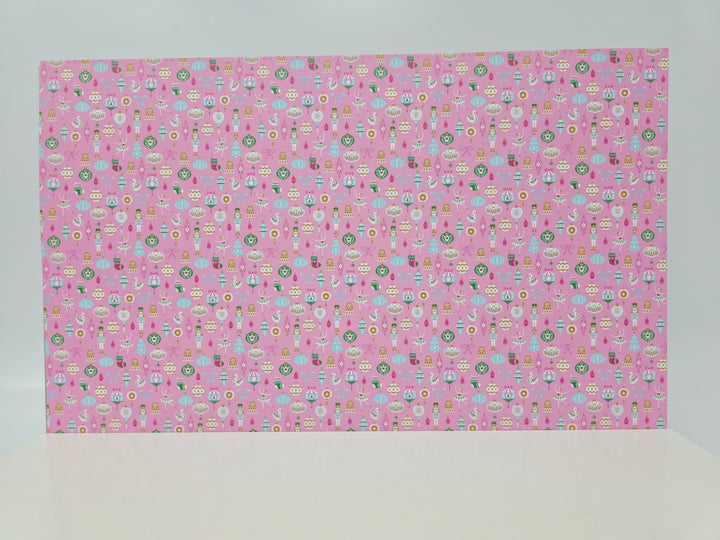 PatternPly® Full Coverage Nutcrackers and Ballerinas on Pink MICRO