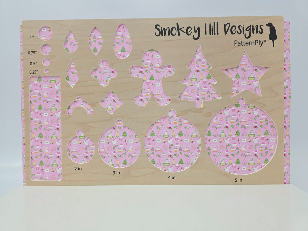 PatternPly® Full Coverage Pastel Christmas on Pink MICRO