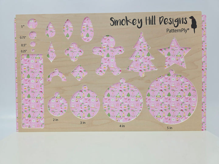 PatternPly® Full Coverage Pastel Christmas on Pink MICRO