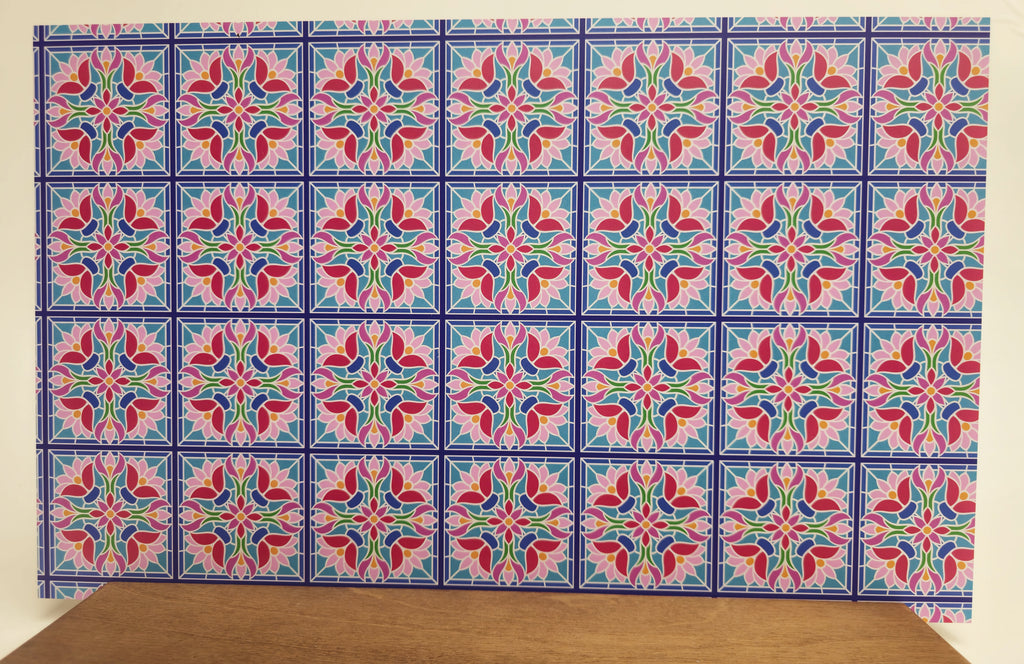 PatternPly® Full Coverage Mini Pastel Floral Stained Glass product photo 3