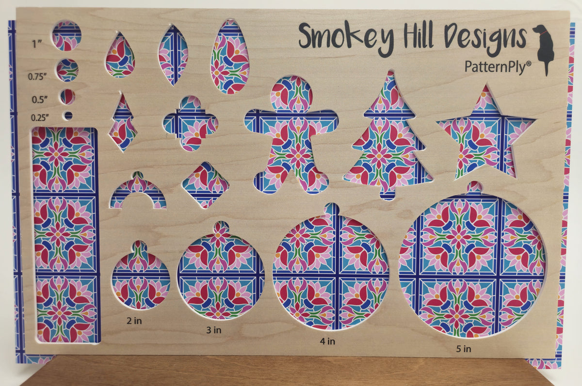 PatternPly® Full Coverage Mini Pastel Floral Stained Glass product photo 2