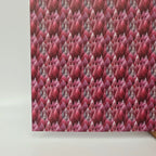 PatternPly® Full Coverage Pink and Gray Forest MICRO sheet showing the pattern