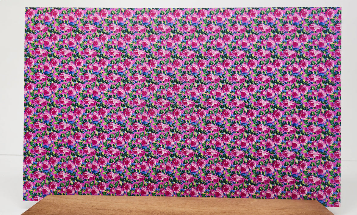 PatternPly® Full Coverage Mini Pink Preppy Roses product photo 2