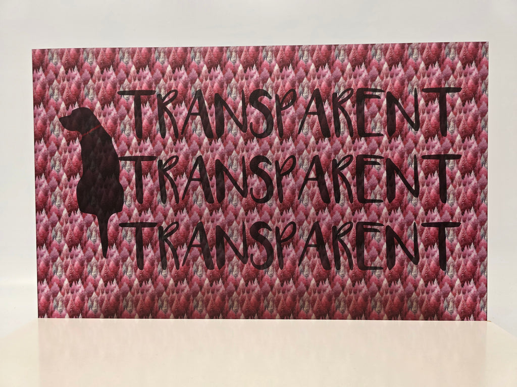 PatternPly® Transparent Micro Pink and Gray Forest sheet showing the pattern
