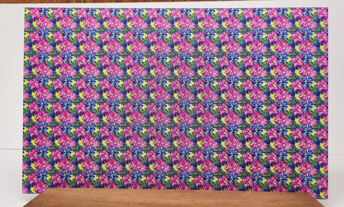 PatternPly® Full Coverage Mini Preppy Hibiscus product photo 2
