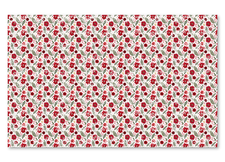 PatternPly® Scattered Mini Pressed Poinsettia