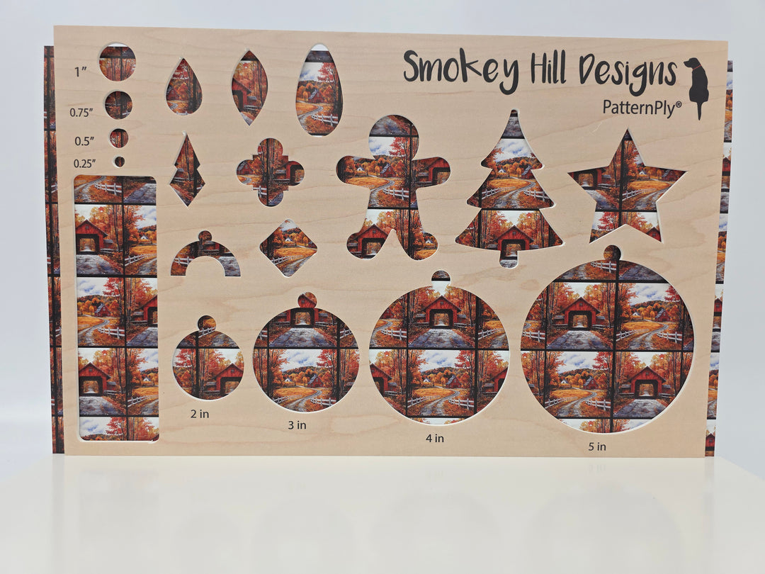 PatternPly® Full Coverage Red Barn and Covered Bridge MINI