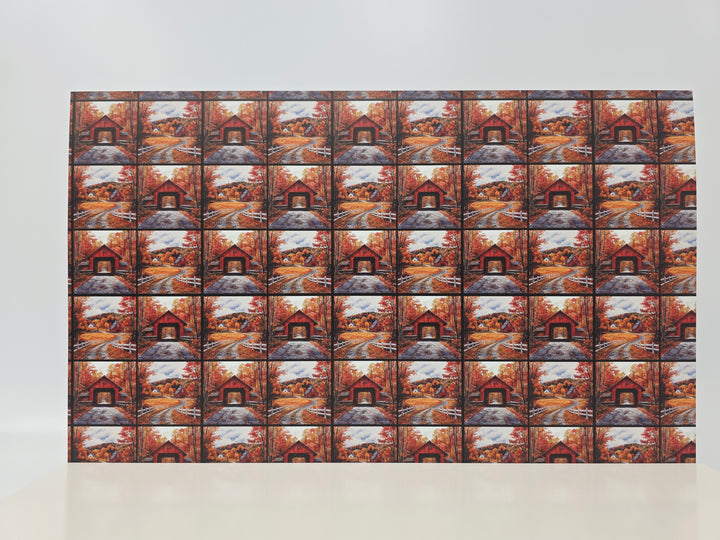 PatternPly® Full Coverage Red Barn and Covered Bridge MINI