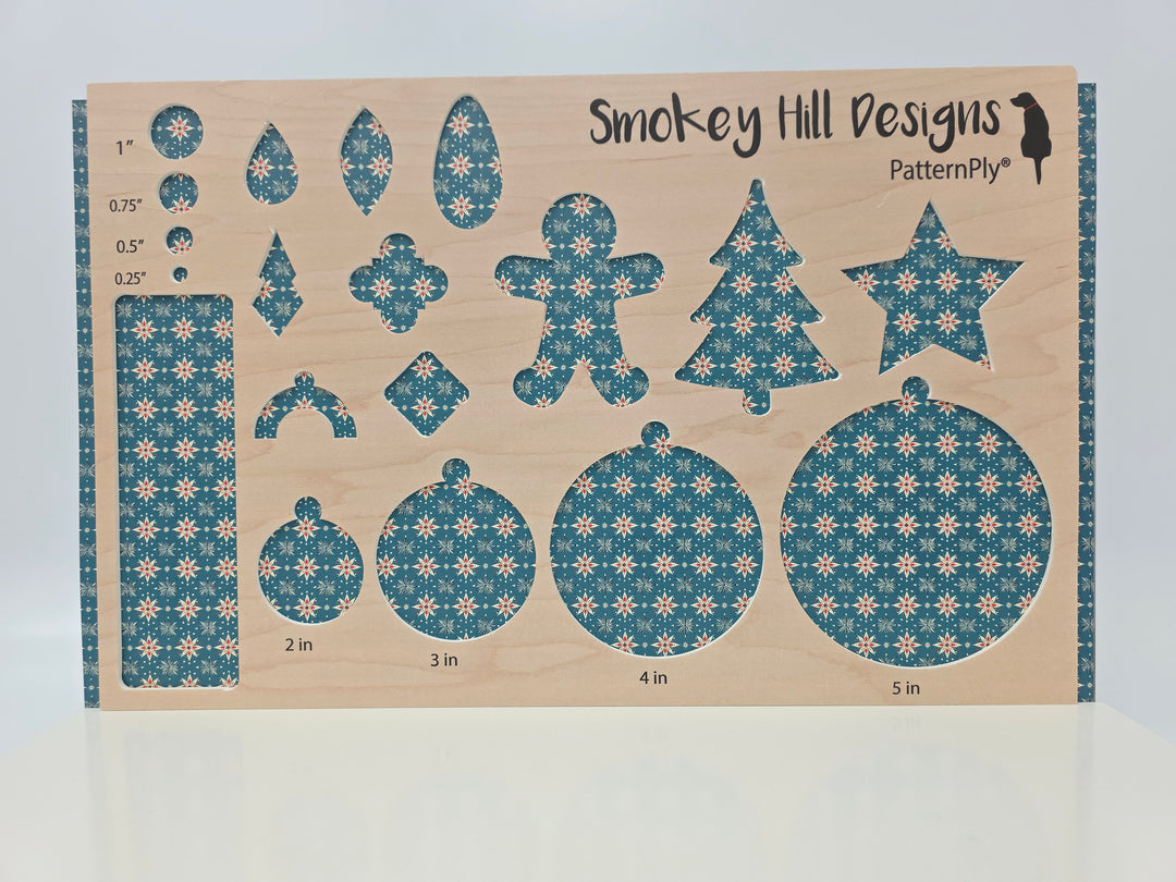 PatternPly® Full Coverage Retro Snowflakes MICRO